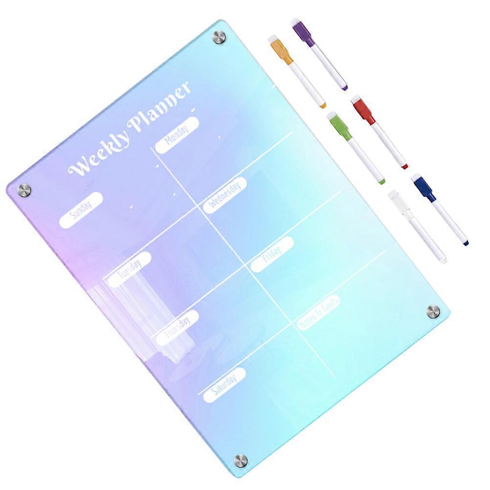 Magnetic Planning Board Refrigerator Dry Erase Board for Home 1Set