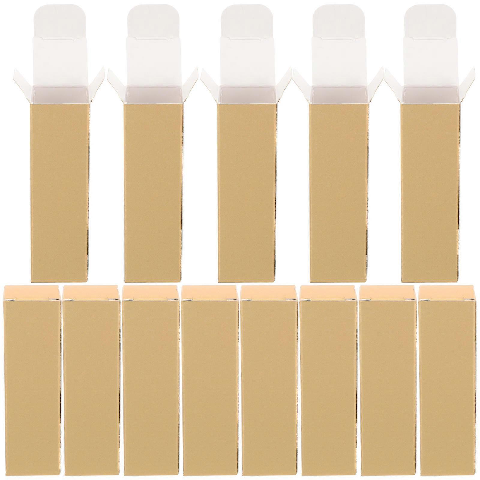 Lipstick Packaging Box Paper Holder for Storage Use 250Pcs Khaki Boxes