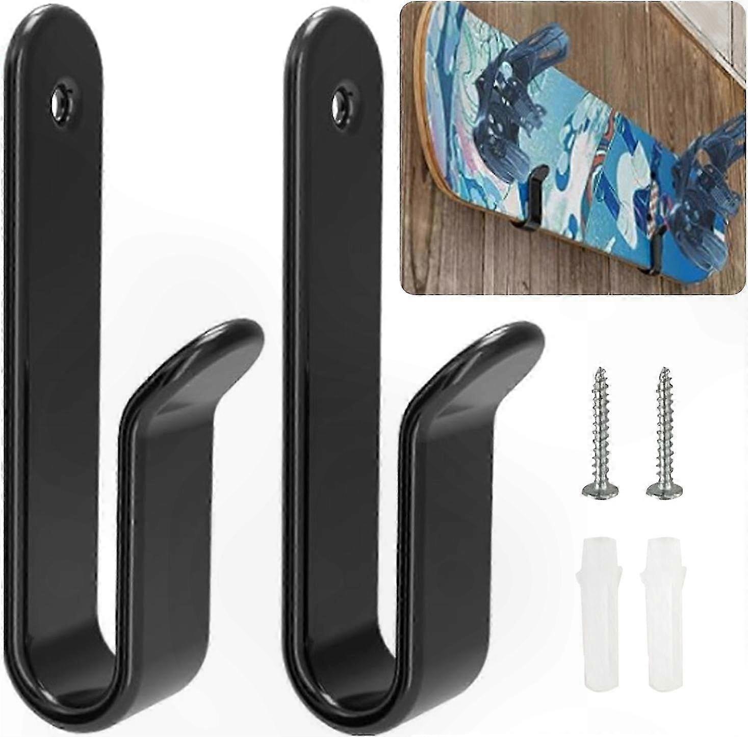 Wall-Mounted Rack for Storing and Displaying 2 Snowboards with Included Hardware