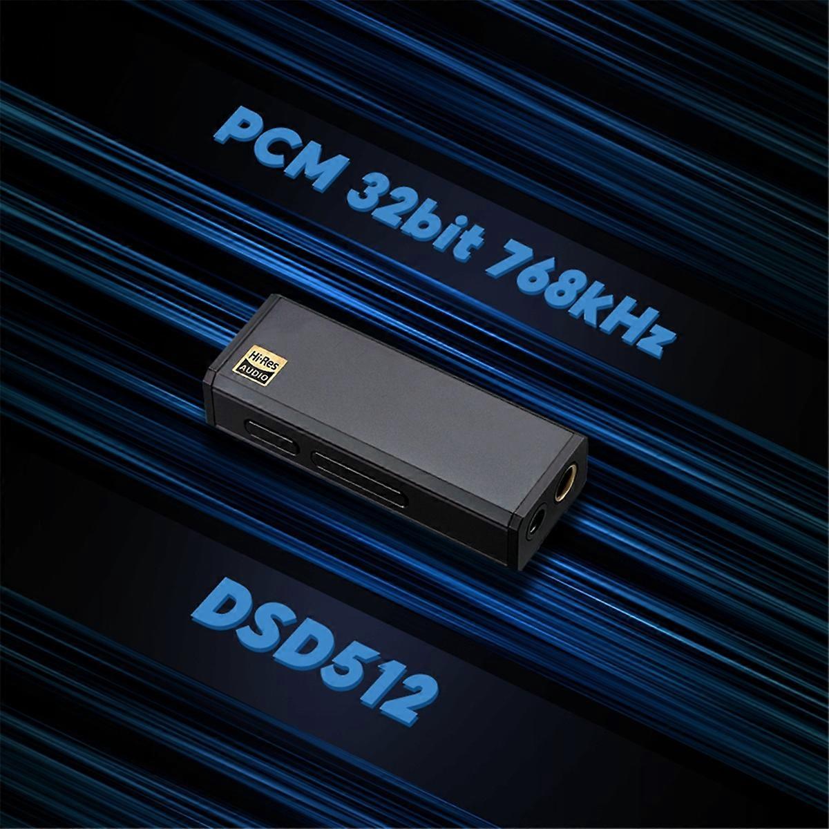 H3 Portable Headphone Amplifier ES9039Q2M Earphone Amplifier 32bit/768kHz DSD512 Decoding AUX Balanc