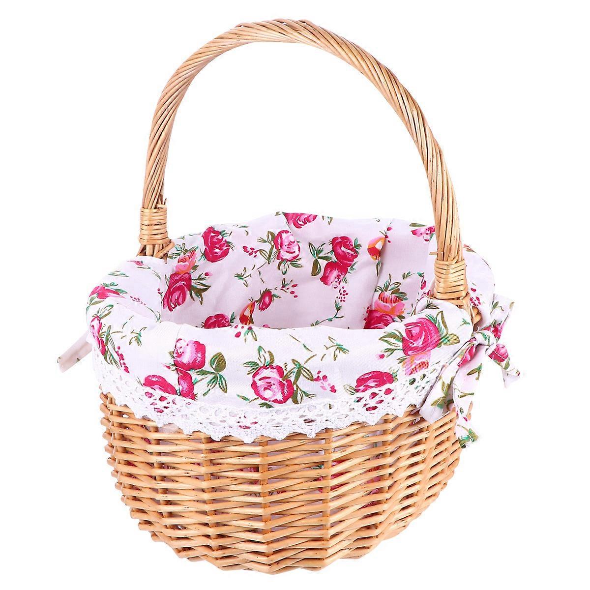 Wicker Storage Box Beautiful Fruit Basket for Storage Use 1Pcs