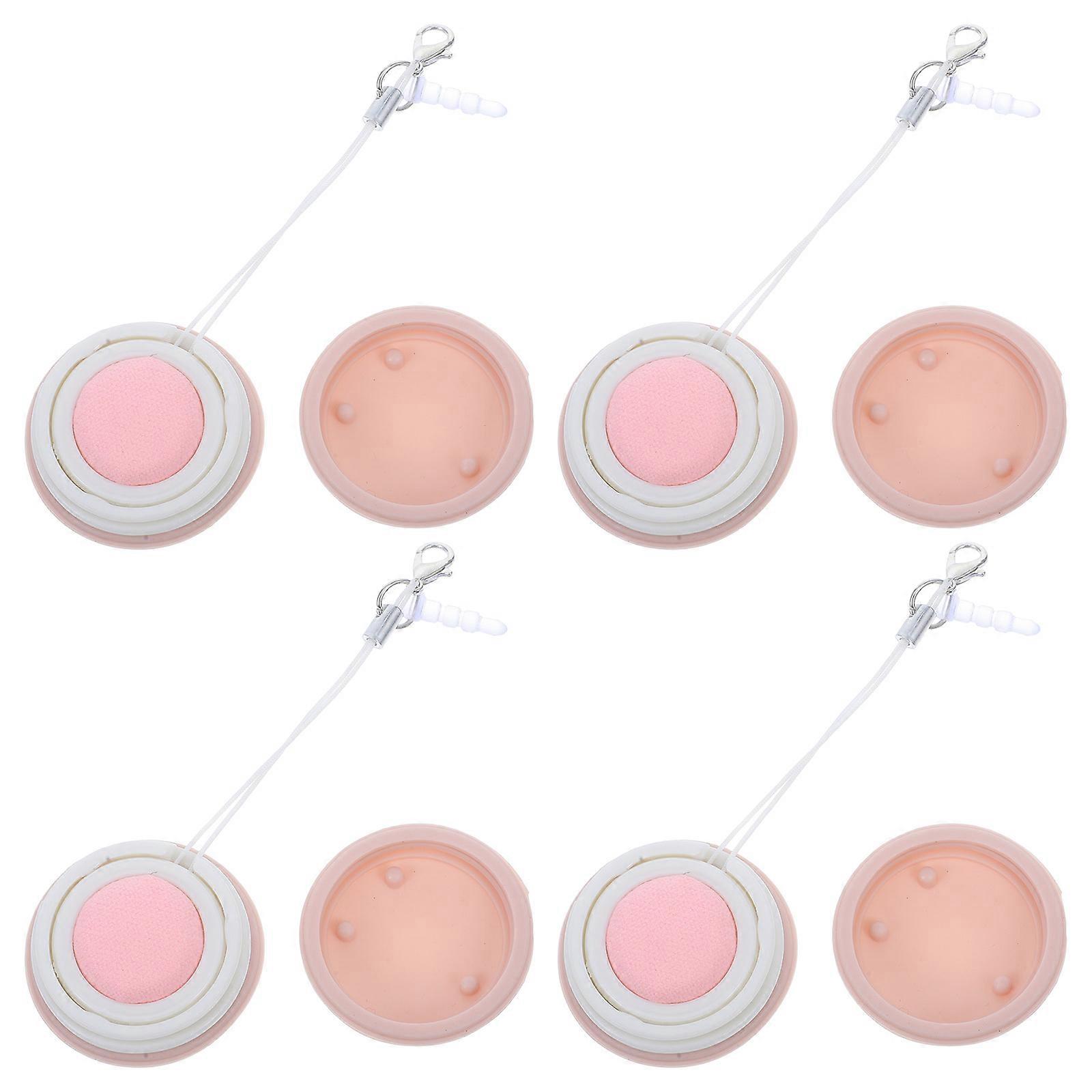 8 Pcs Pink Macaron Shape Screen Wiper For Daily Use And Office Fingerprint Removal 3.5X3.5X1.6CM