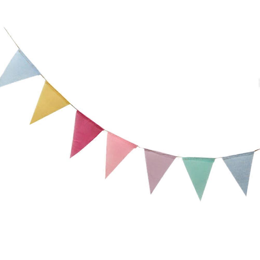 Triangular 2Pcs Decorative Pennant Banner For Festival Wedding Celebration 3.5M Unique Style