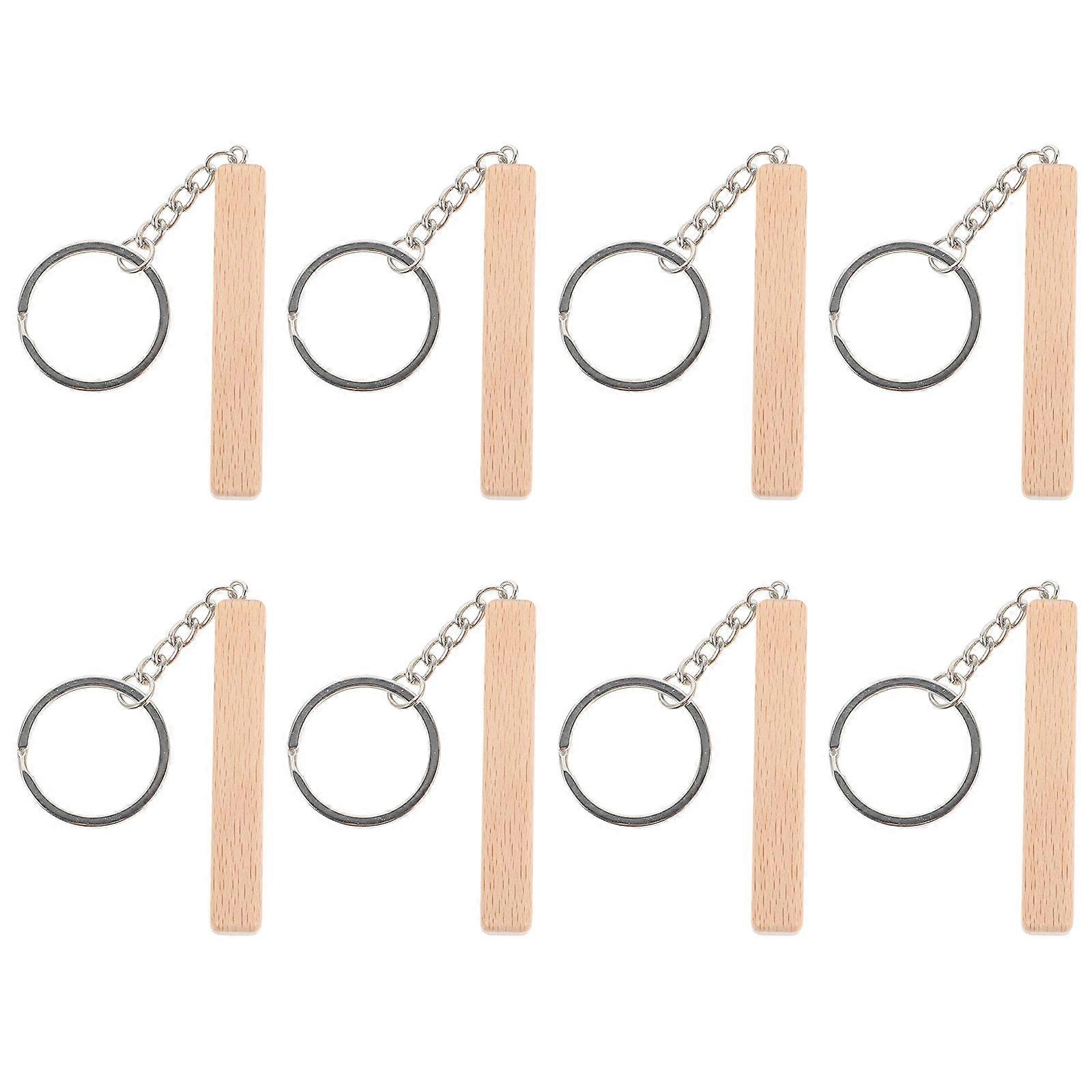 Beech Stick Keychain Decorative Key Hanging Ornament 16Pcs Collection