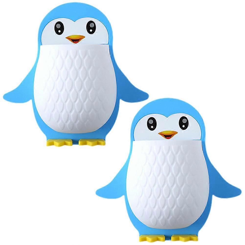 Office Wall Organizer Penguin Shape for 4Pcs Remote Control Holder