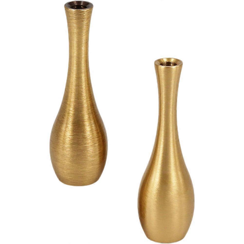 Copper Desktop Decorative Vase Suitable For Business Owners Available In Golden Color 6Pcs For Wedding Planning