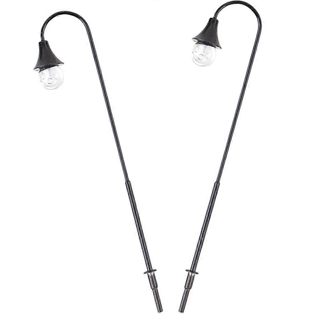 Mini House Decoration Sand Table Lights for Decor 8Pcs Black Mini Lamp