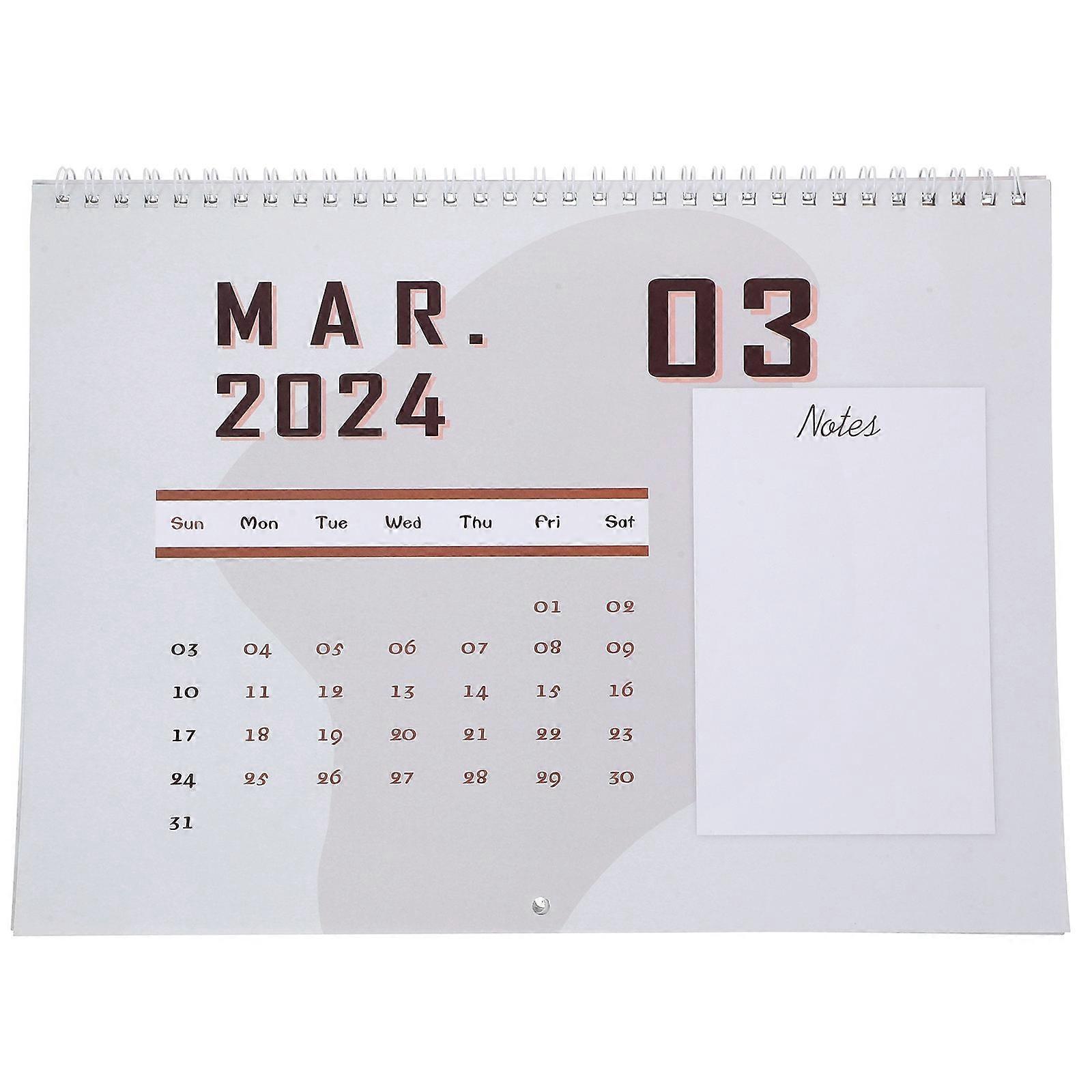 Wall Calendar 2024 Planning Calendar for Organizing 4Pcs Paper Calendars