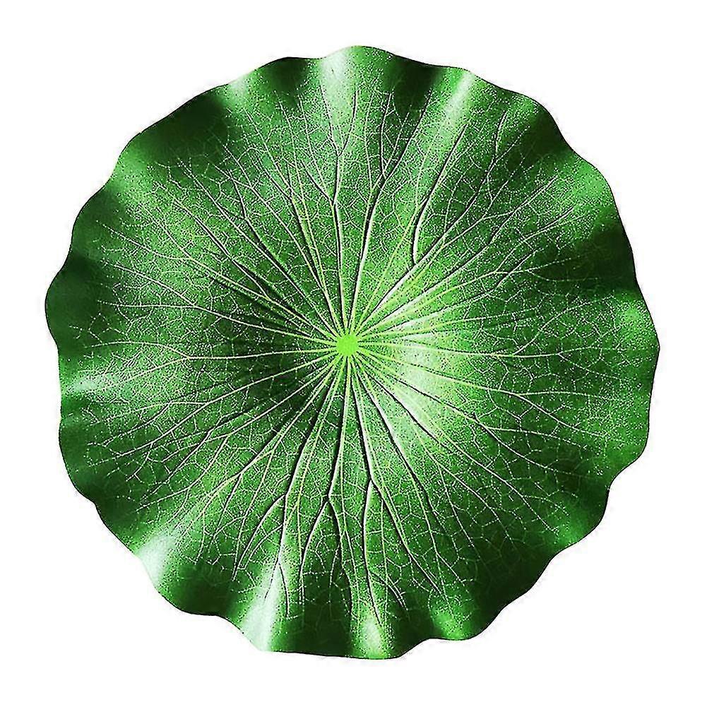 2025 1pc Artificial Floating Lotus Leaf Fake Foliage Plant Garden Pond Pool Decor