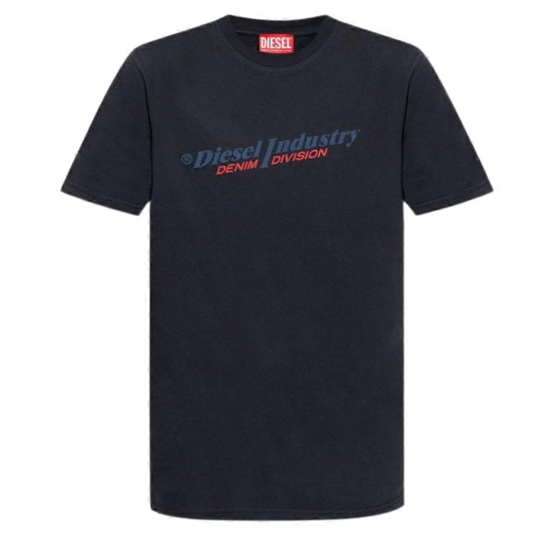ディーゼル工業 デニム事業部ロゴ ネイビーブルーTシャツ