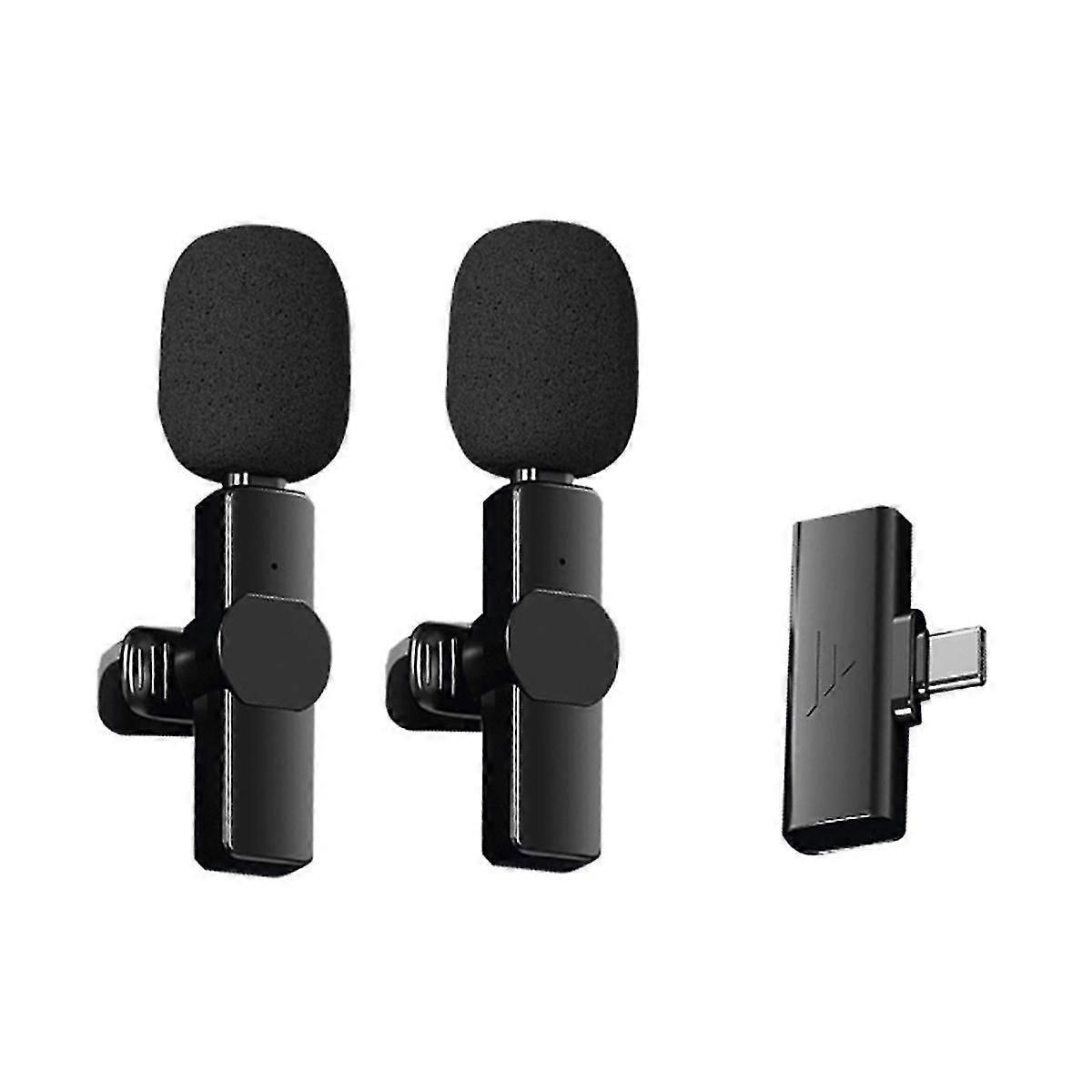 Wireless Lavalier Microphone Super Battery Life Microphone Suitable For Android Live Recording Interview A