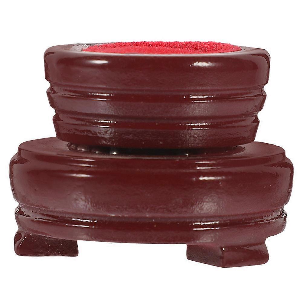 Crystal Ball Display Holder Wooden Stand for Home Use 3Pcs Set