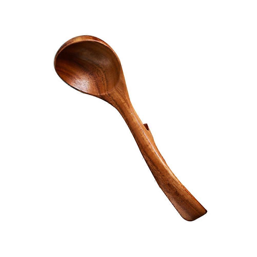Large Asian Soup Spoon for Stirring and Mixing 22.5X7cm Non-Scratch 1Pcs