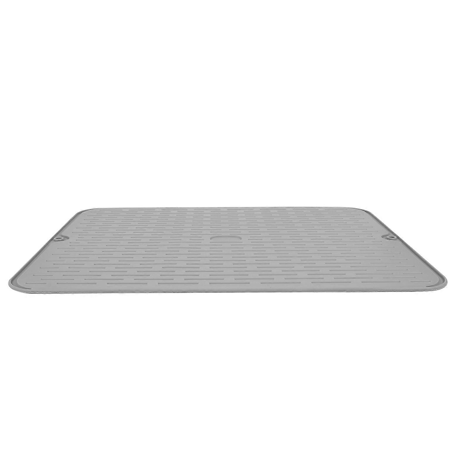 Dish Mat Silicone Coaster Pad for Kitchen Use 5Pcs Grey