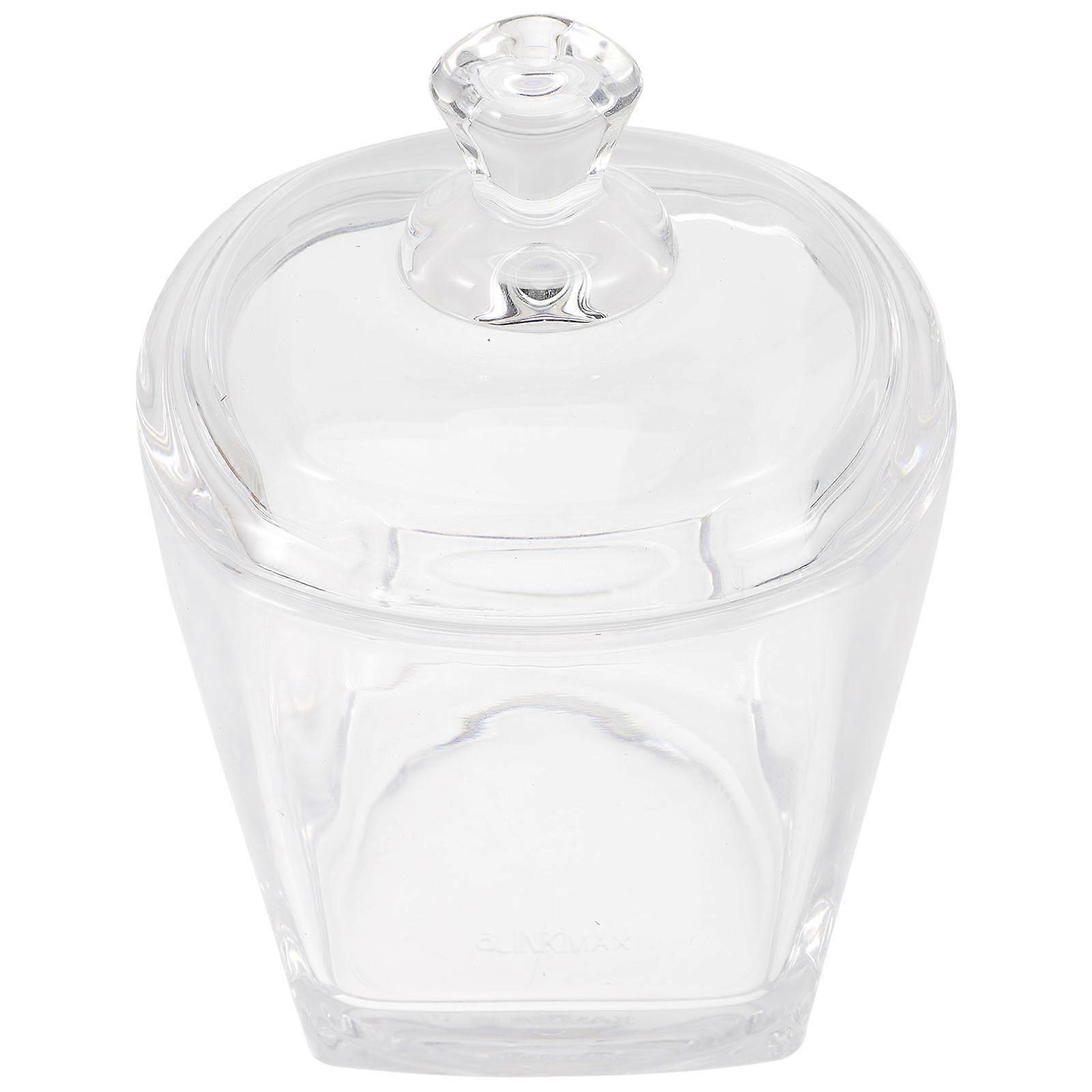 Glass Storage Container for Storage 4Pcs Transparent Jewelry Candy Box Snack Holder