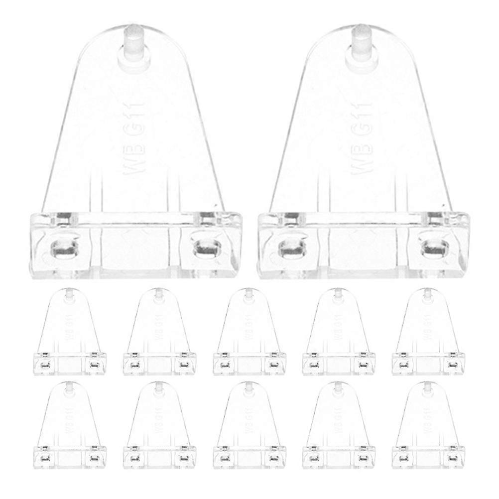 Blind Holder Clips 36 Pcs Clear Plastic Hold Down Brackets Suitable For Horizontal Blinds And Window Shades Reliable Functionality