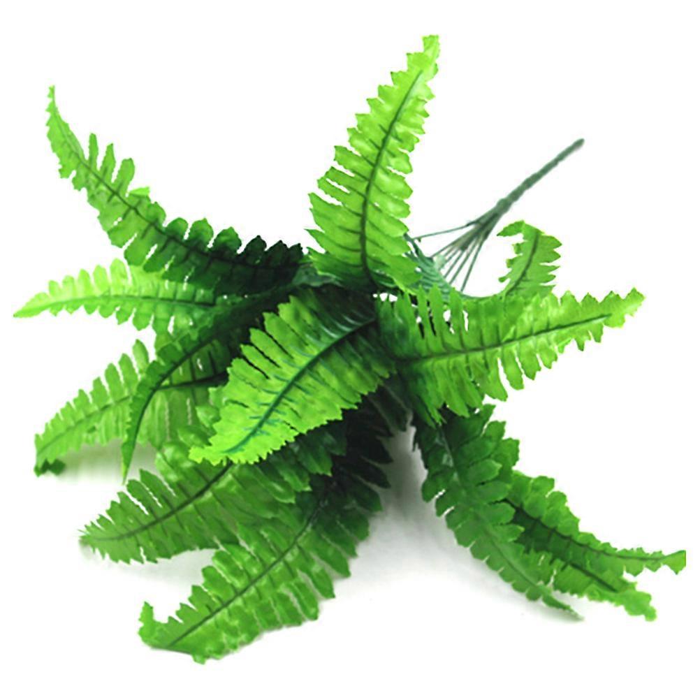 Artificial Fern Leaf Green Garland for Decorative Use 2Pcs Set