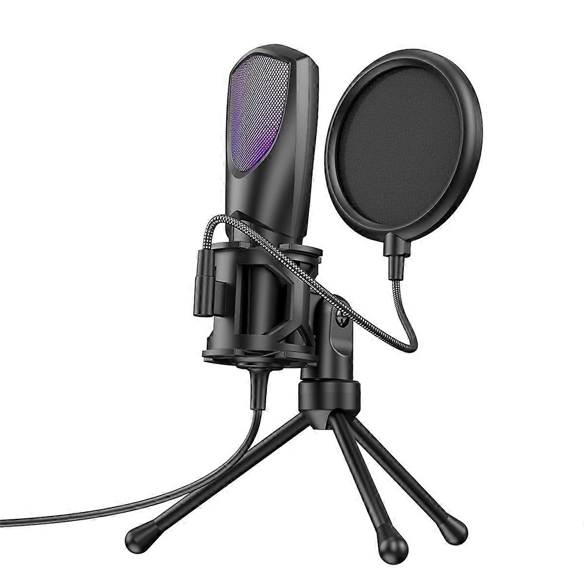 Desktop USB Condenser Microphone RGB Gaming Microphone