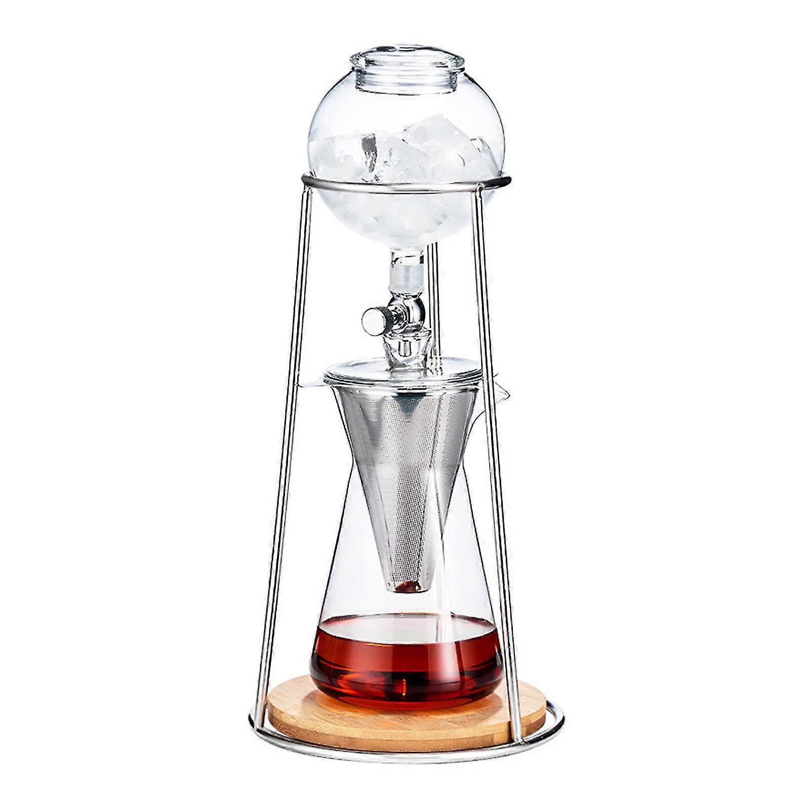 Machine à café filtre, cafetière filtre en verre, cafetière à infusion froide - Transparente