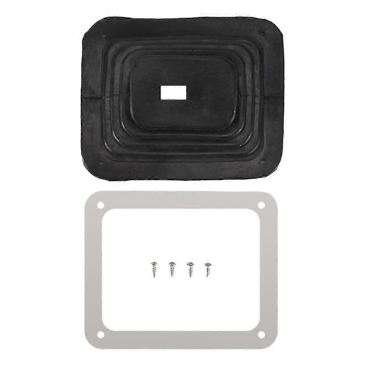 Chrome plate shift boot for car with rubber dust cover