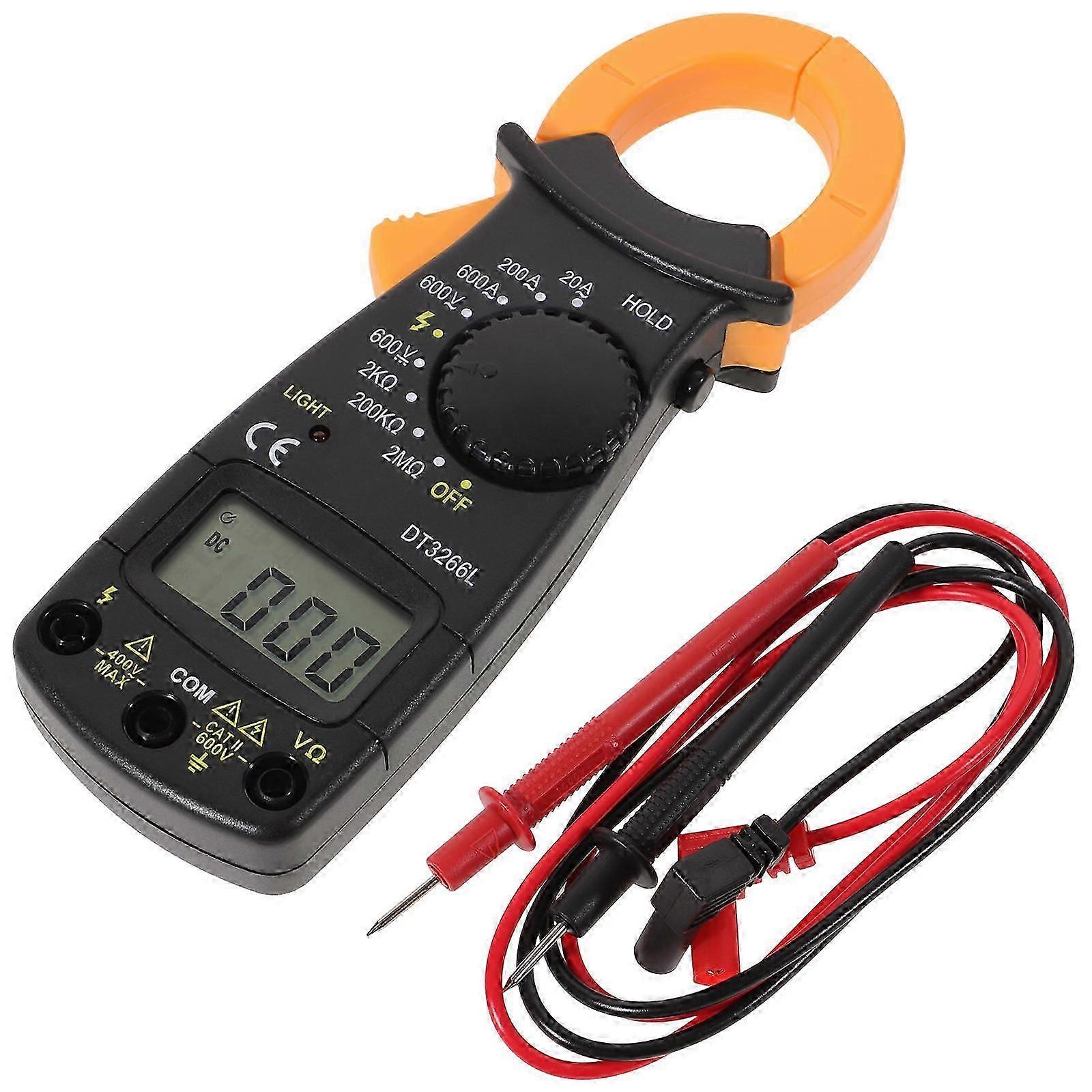 Digital Clamp Meter for Testing with High Precision and Full Protection Multi Color 7.5 Inch