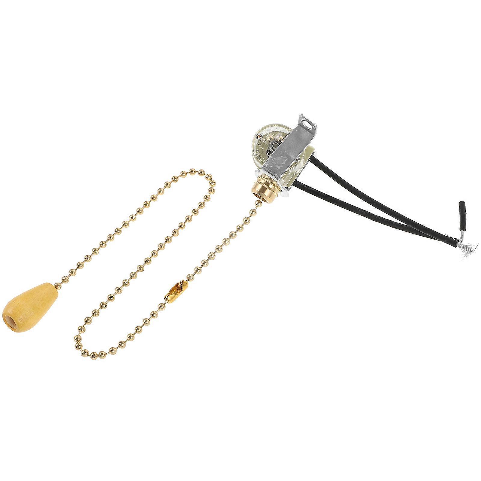 Silent Pull Cord Light Switch Lamp Pull Chain for 3Pcs Replacement