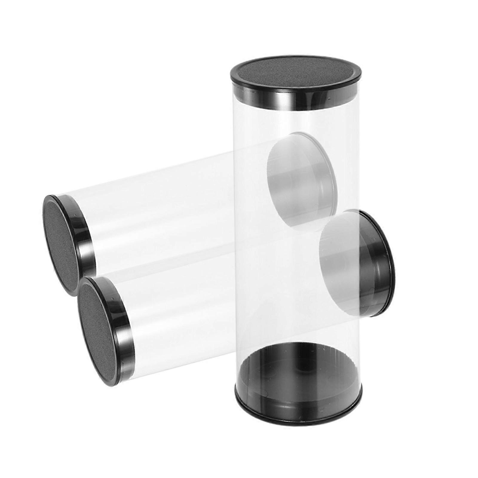 Golfing Ball Case Portable Storage Box with 12Pcs Transparent Clear Tubes