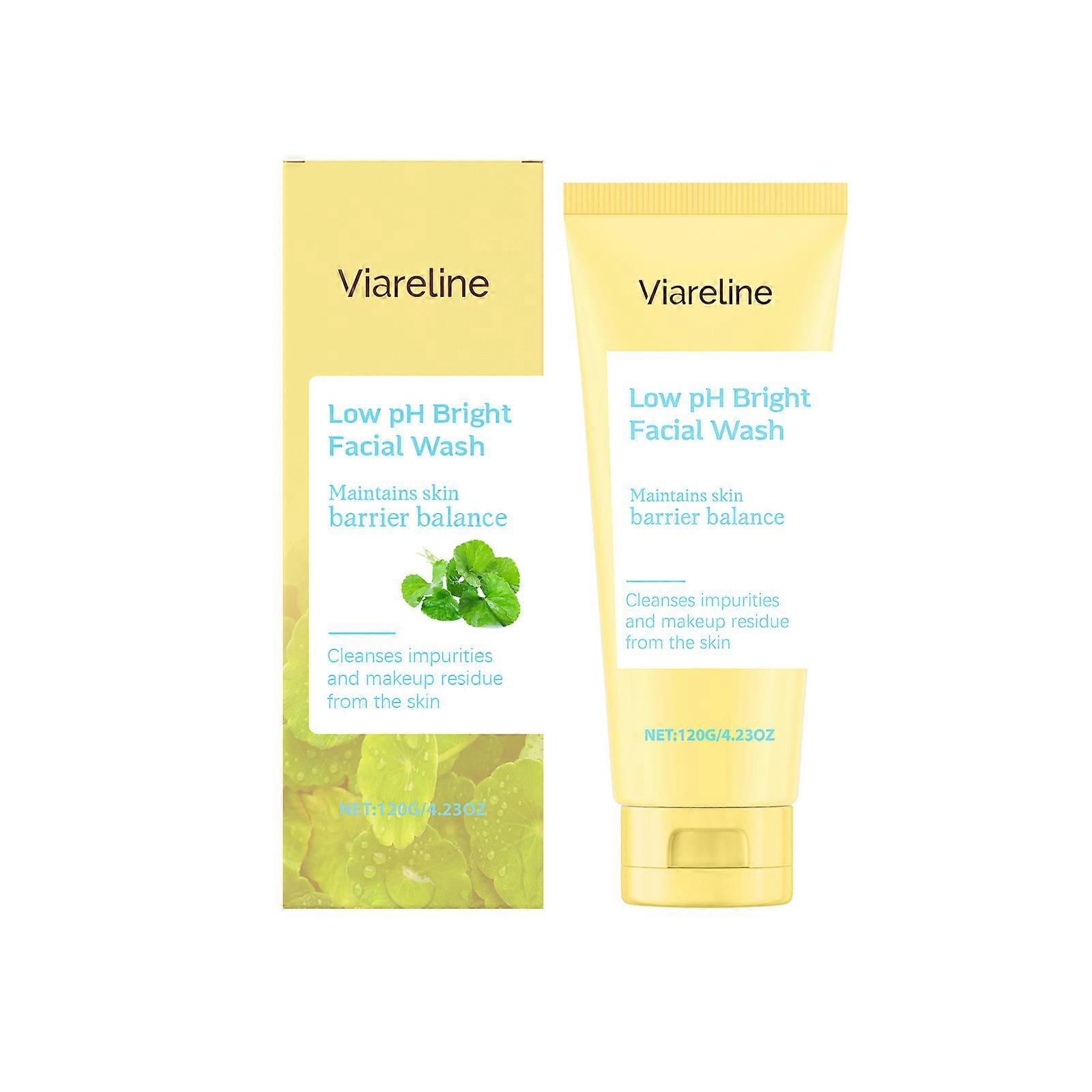 Viareline Rejuvenating Facial Cleanser: Centella Asiatica Gently Moisturizes The Face, Leaving It Refreshing And Not Tight, Brightening And Softening 