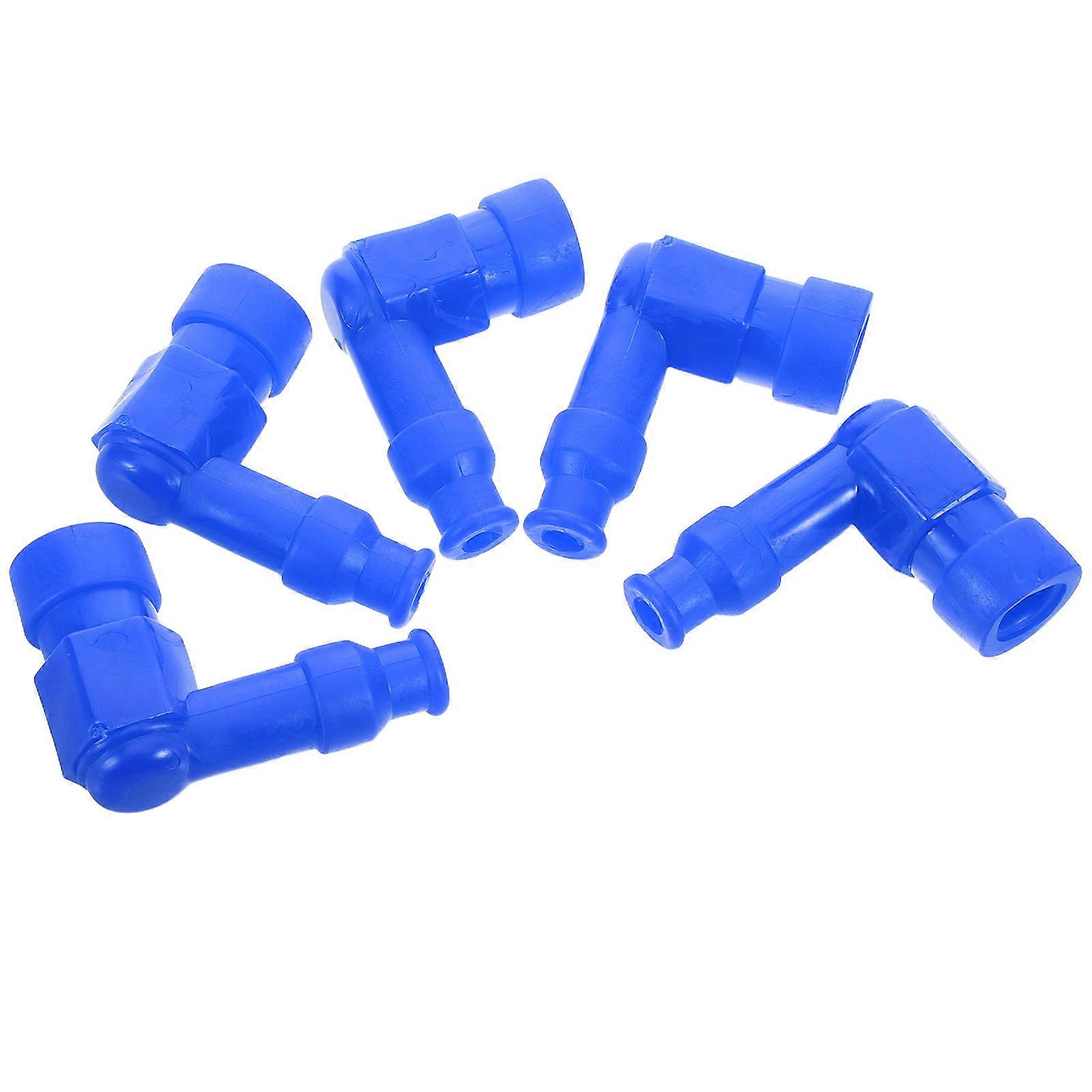 Rubber Plug Caps Boots Protector Replacement 10Pcs Blue