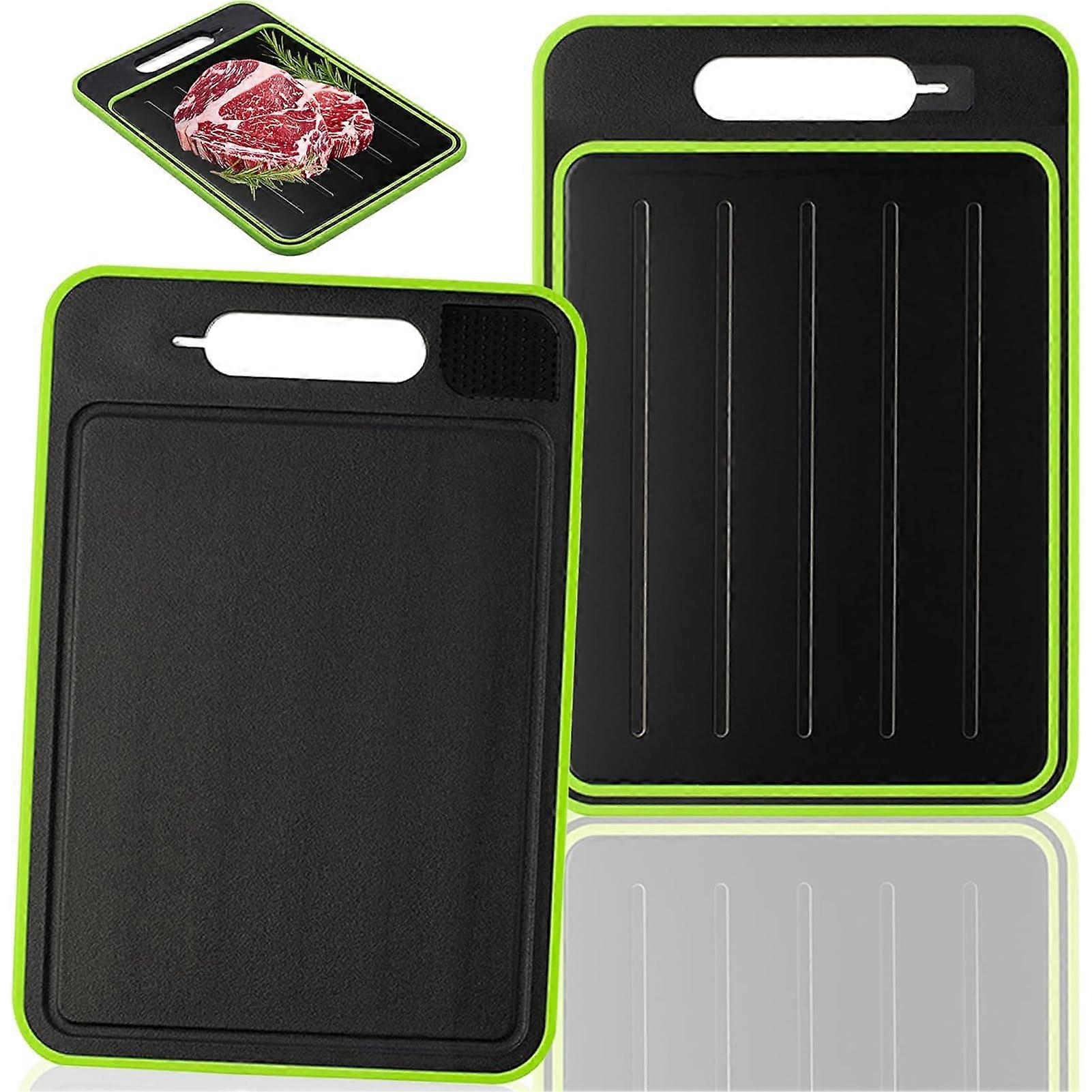 4in1 Defrosting Board Set Aluminum Defrosting Tray For Meat And Fish With Grater And Sharpener Fast Thawing