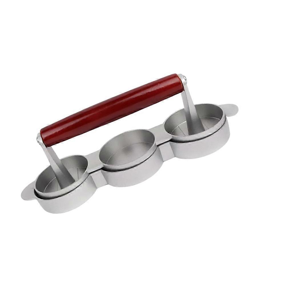 DIY Press Patty Maker Meat Press Tool Burger Maker Mold Burger Press Maker Tool (3 Compartments)