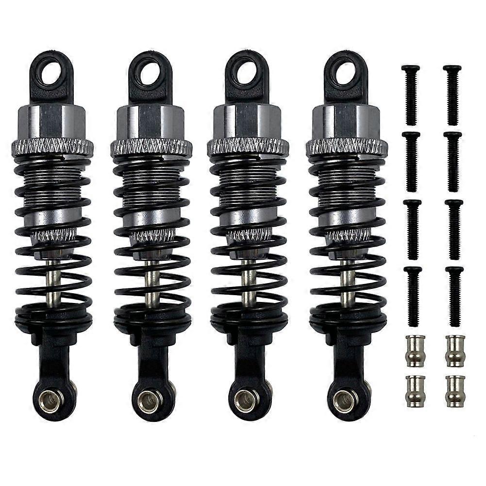 4Pcs Metal Shock Absorber Damper for Wltoys A959 1/18 RC Car,Gray