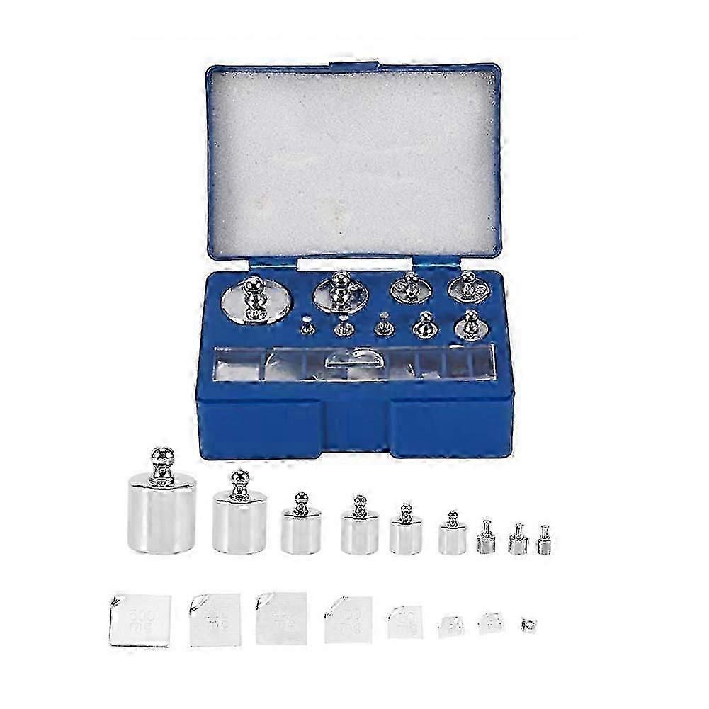 17 Pcs Calibration Weights Set, 10Mg-100G Grams Weights Calibration, Precision Steel Calibration We