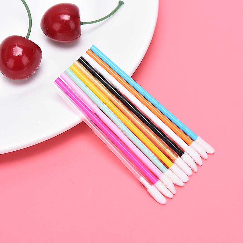 50stk Engangs læbebørste Kosmetisk læbestift Gloss Wands Applikator Make Up Tool
