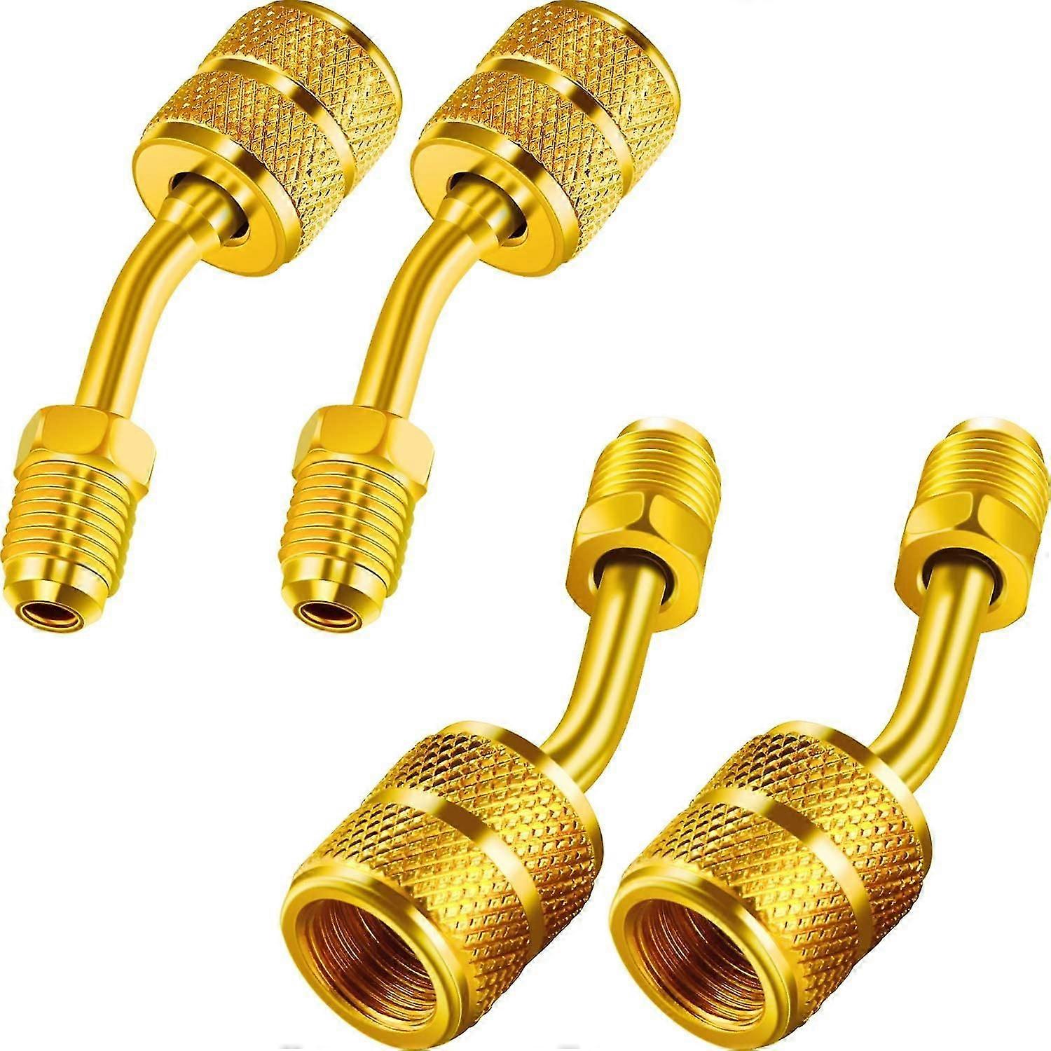 R410a充電真空ポートアダプタブラスコンバータシンブル5/16インチSae女性クイックカプラーを1/4インチSae男性フレア用ミニスプリットシステムAi用