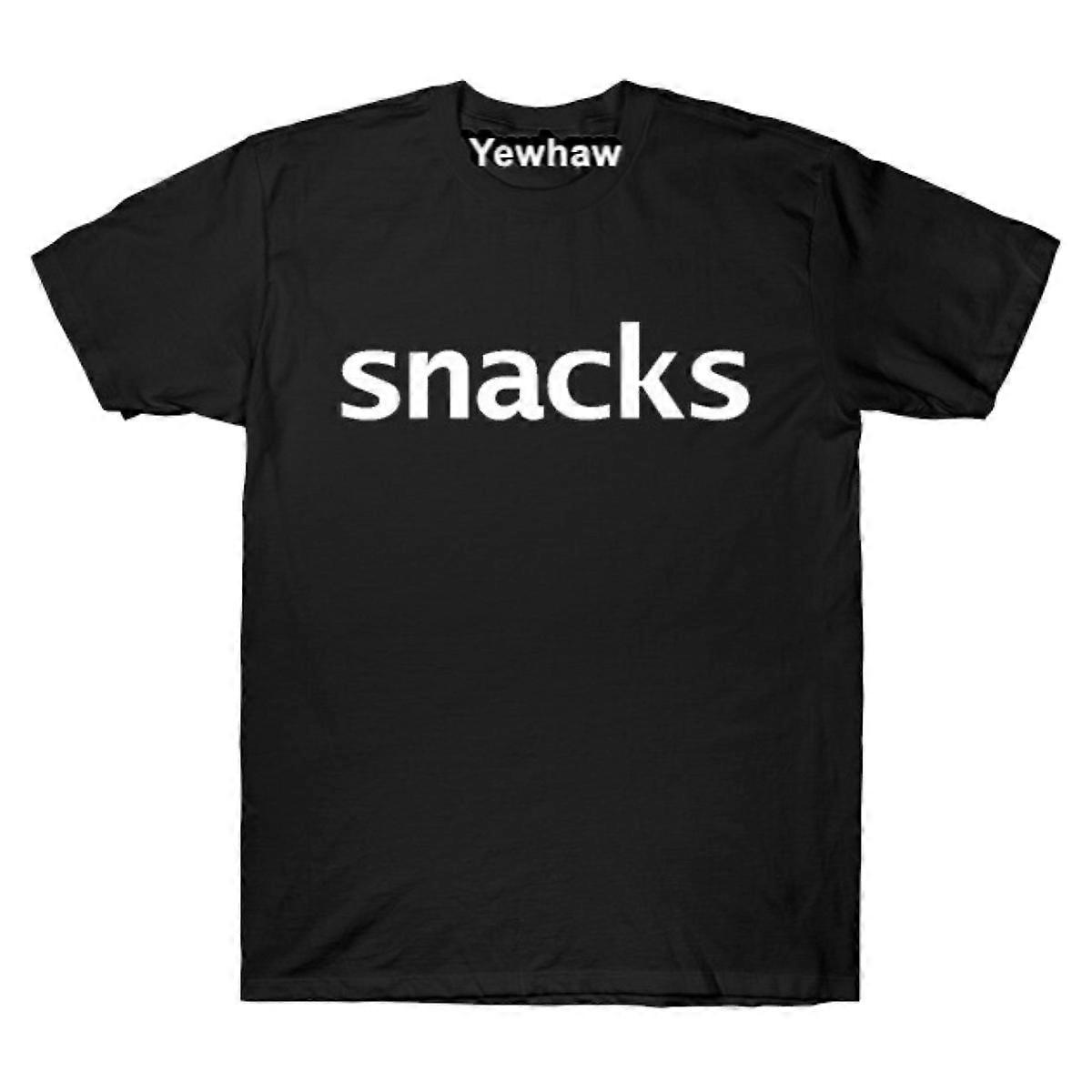 Snacks Funny Typography T-shirt
