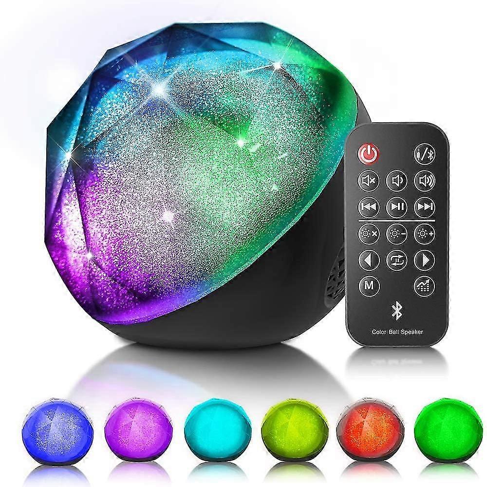 Bluetooth Speaker Colorful Wireless Speaker With Remote Control, Enhanced Bass