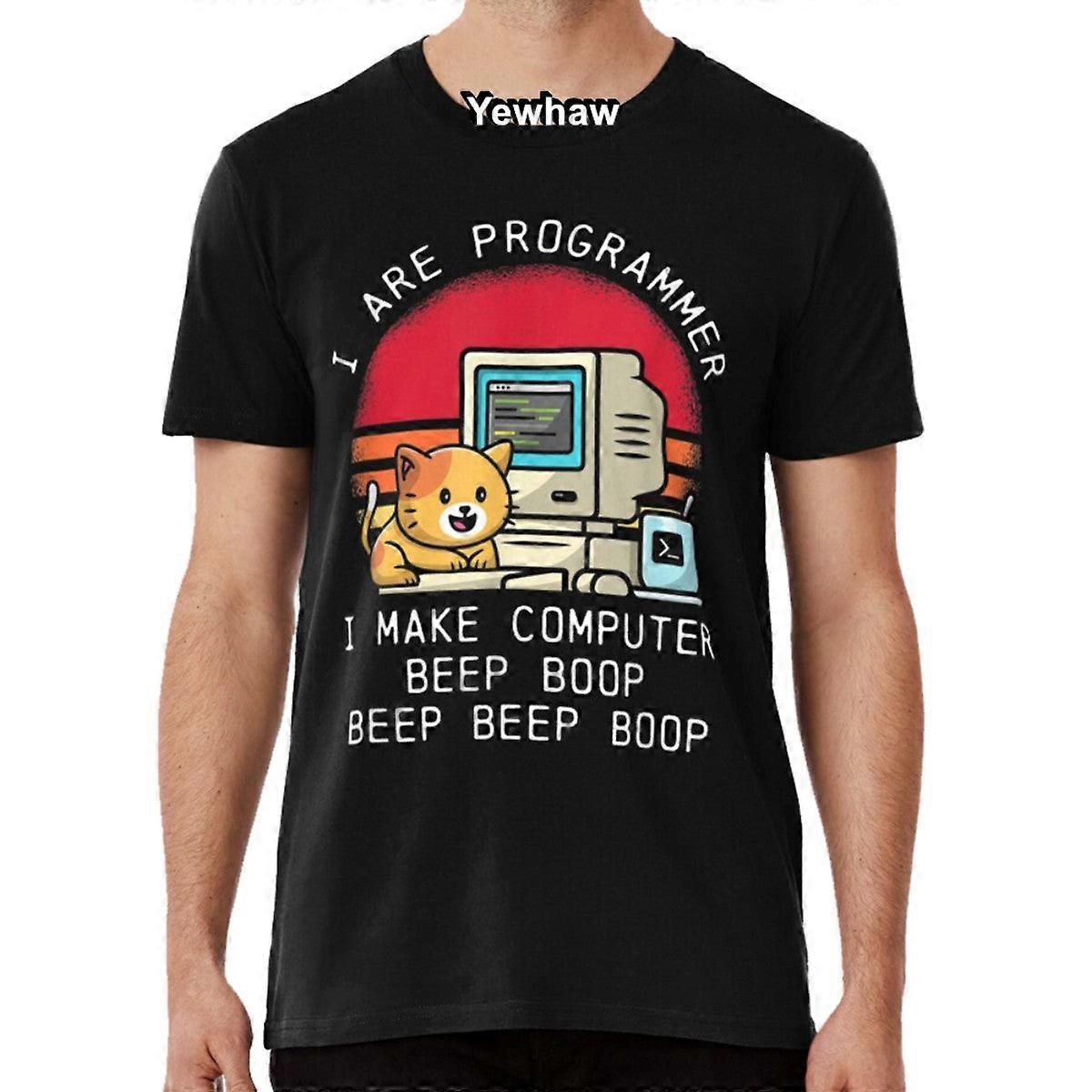 I Are Programmer Funny Cat, Funny Programmer Gift Design T-shirt Occupations Programming Coder Coding