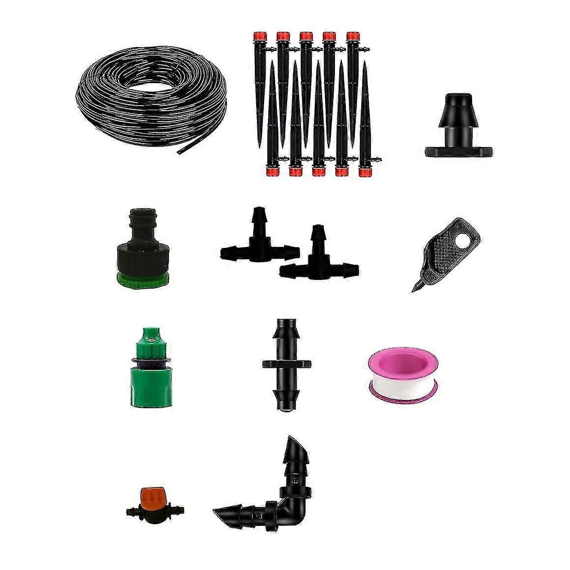 82' 1/4"ホースドリップ灌漑システムキットミニフロードリッパー