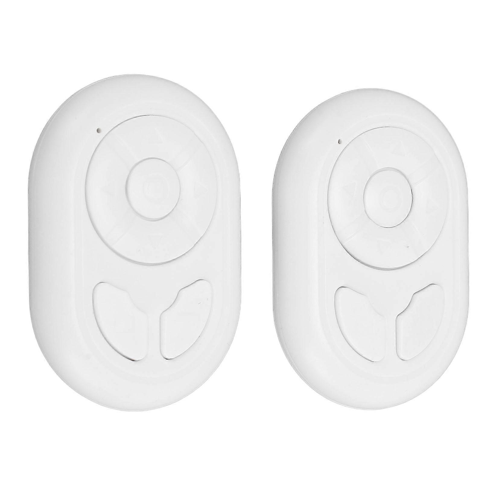 2PCS Remote Control Page Turner BT5.3 Scrolling Remote Control Wireless Camera Video Remote Shutter for Android Phone Tablet White 