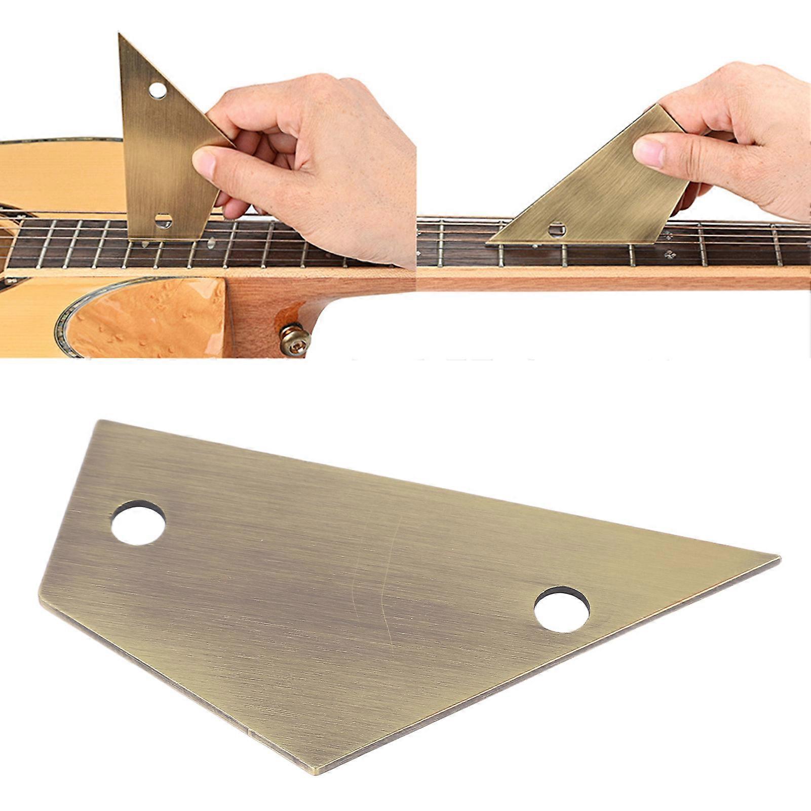 Guitar String Action Gauge Metal String Height Gauge Ruler Fret Rocker Measuring Tool 