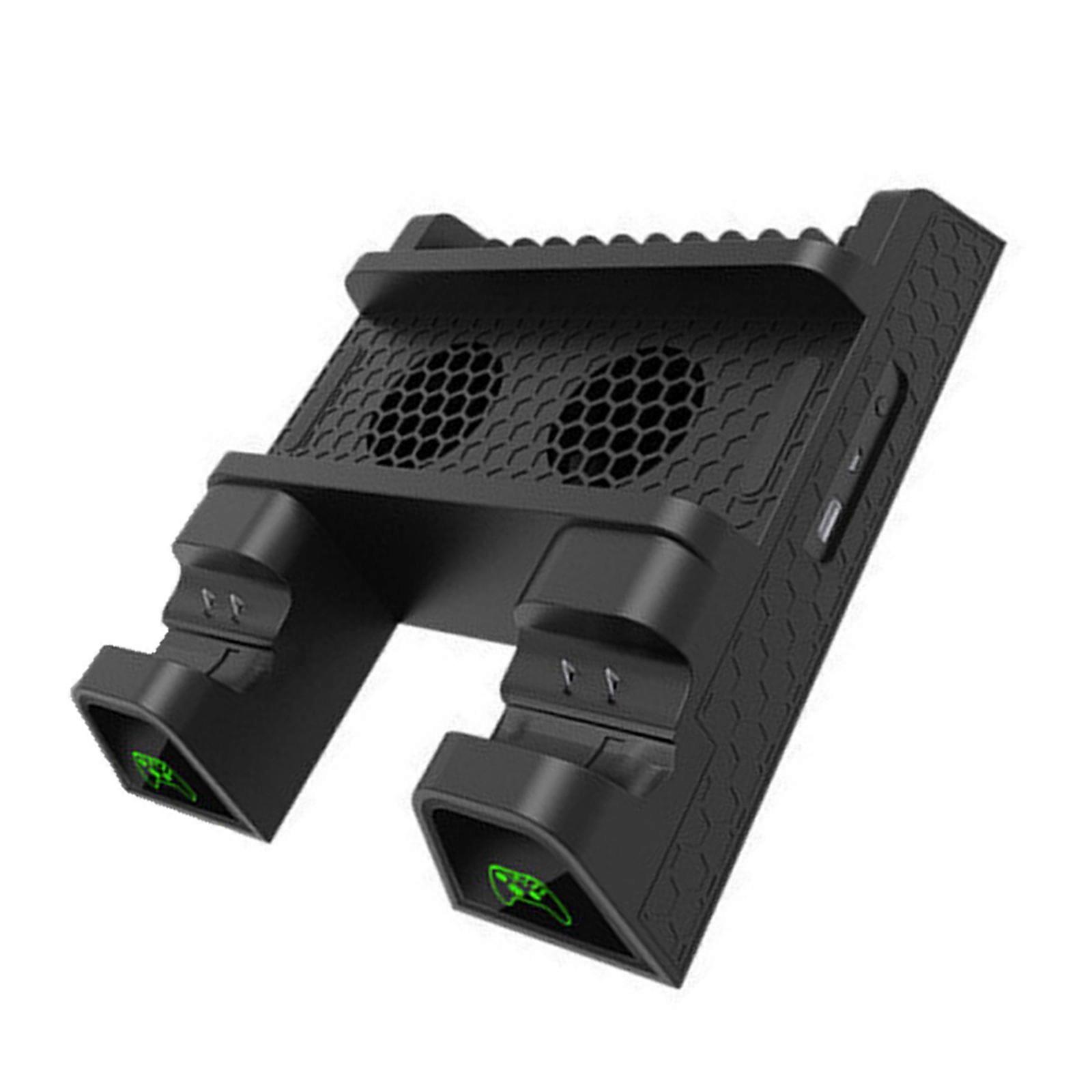 Multifunction Console Cooling Stand Controller Charger Holder for X1X/X1S Build-in Disc Storage Slot Charging Dock Multicolor
