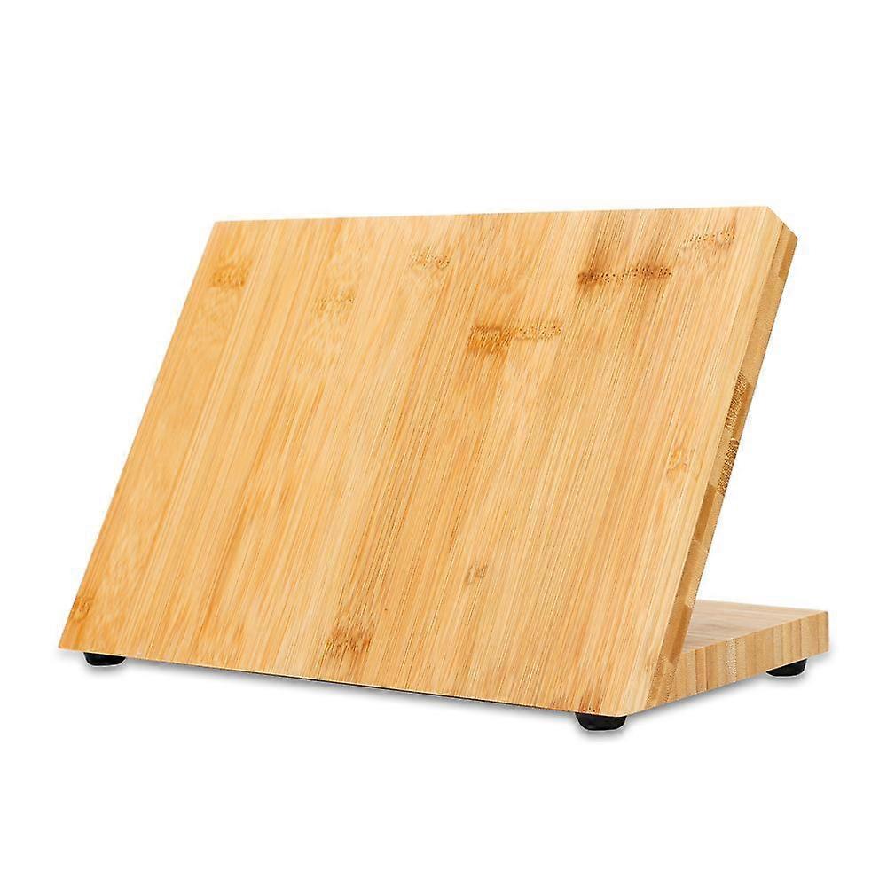 Magnetic knife board in BAMBOO BROWN – wood knife block made of bamboo with magnet