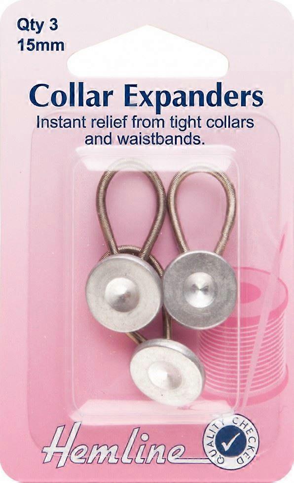 Hemline Extender Buttons  Silver - per pack