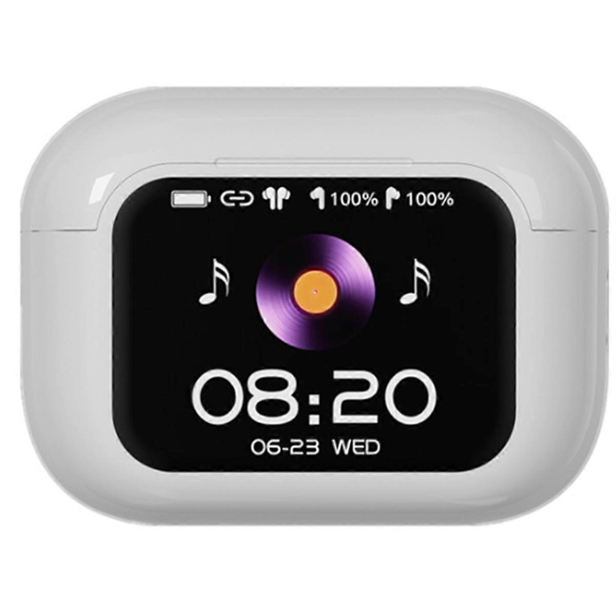 E11 Full Color Touch Screen Bluetooth Headset ANC Active Noise Reduction with Screen Display V8 Bluetooth Headset