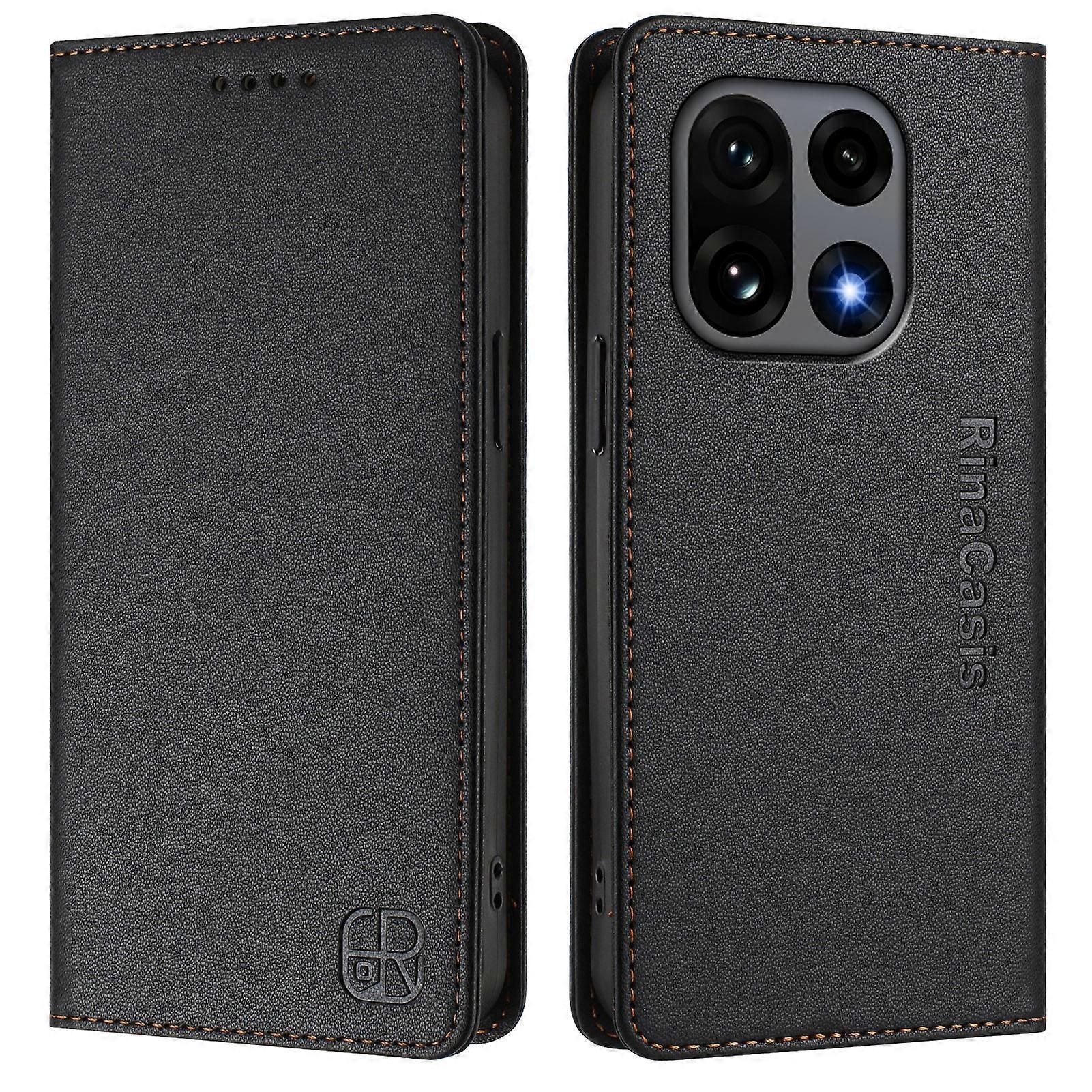 Yhteensopiva OnePlus 15 5G:n RINACASIS RC01 -nahkakotelon ja RFID-lompakkotangon kanssa