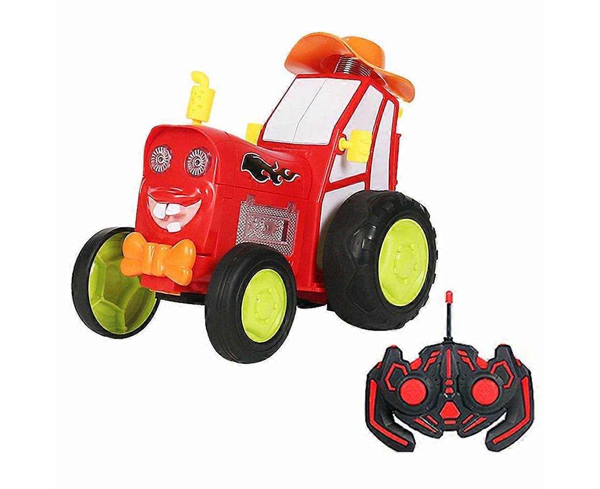 Wireless Remote Control Toy Car Dancing Stunt Car Crazy Jumping Car Red