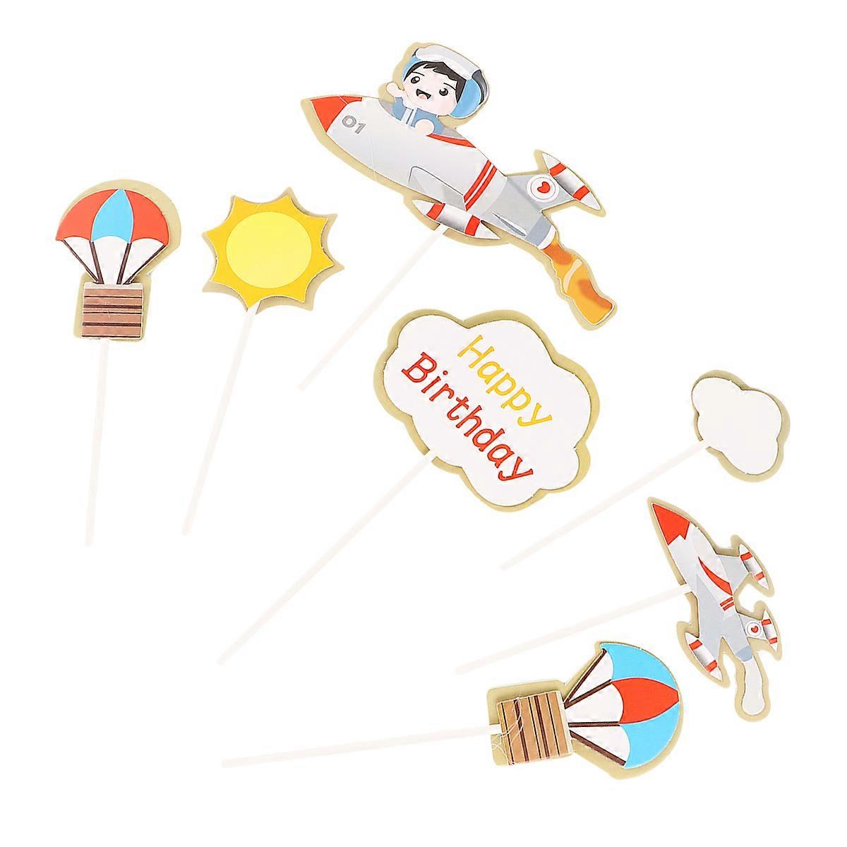 Paper Toppers for Birthday Cake Decorations 35Pcs Assorted