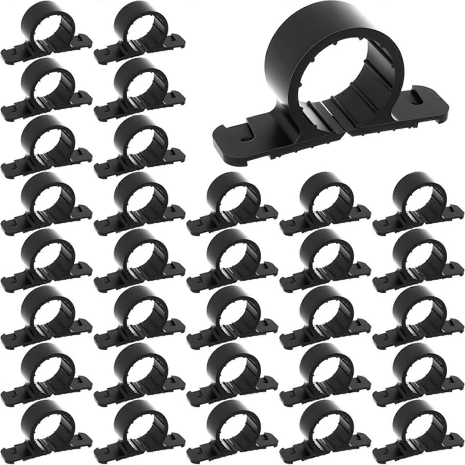 Plastic Pipe Clamps 1 Inch Size Tool Easy Mounting Strong Plastic Pipe Clamps Easy to Use for Metal PEX Systems Multicolor