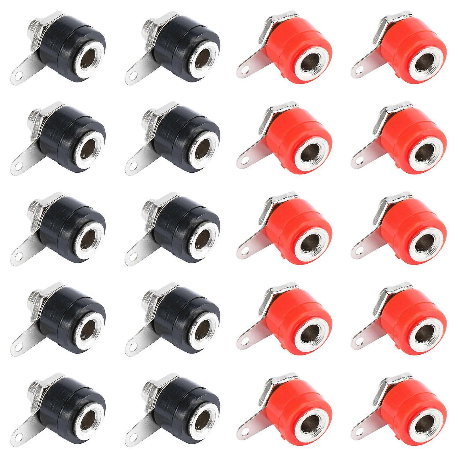 Additional 4MM Sound Couplings for Lecturer Wire Terminals Increaser Binding Posts and Test Devices Metal Veneered Multicolor